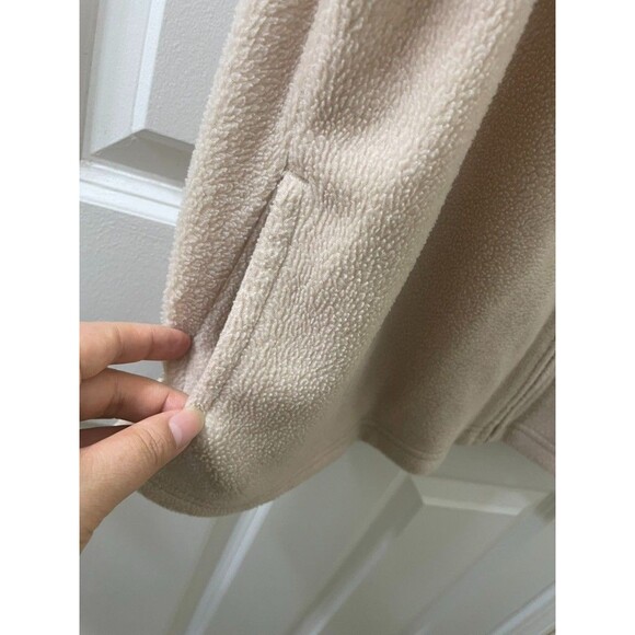 Croft & Barrow Vest Women L CREAM Fleece Embroidered Cardinals Front Zip HOLIDAY - Picture 3 of 5